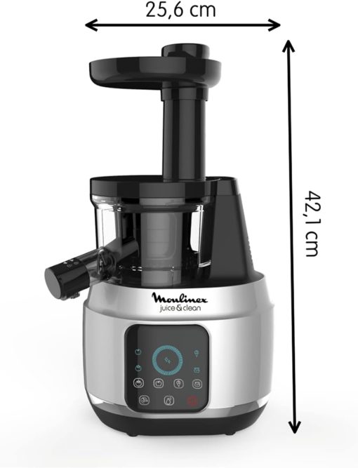 Moulinex Juice & Clean ZU420E10 Fruit and Vegetable Juice Extractor, Vitamin Juice, Press, 150 W, 42 to 83 RPM, Fresh Fruit Juice, Jam, Grout, Sorbet, Automatic Cleaning - Image 17