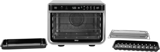 Ninja Foodi 8-in-1 Multifunctional Oven, Portable Mini Oven, Work Surfaces, Multi-Function Oven with 8 Cooking Functions; Air Fry, Roast, Grill, Bake and More Silver/Black SP101EU - Image 3