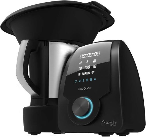 Cecotec Robot de Cuisine Mambo Black. 23 Fonctions, 10 Niveaux de Température, 1700W, 2,5 kg de Pate, Cruche de 3,3L, 10 Vitesses, Minuterie, Température Réglable de 37 °C à 120 °C - Image 8