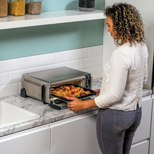 Ninja Foodi 8-in-1 Multifunctional Oven, Portable Mini Oven, Work Surfaces, Multi-Function Oven with 8 Cooking Functions; Air Fry, Roast, Grill, Bake and More Silver/Black SP101EU - Image 22