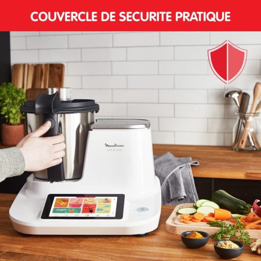 Moulinex Clickchef Compact Multi-Function Cooker, 3.6 L, 1400 W, 5 Programs, 32 Functions, Built-in Kitchen Scale, Steamer, Mixer HF456810 [Control Screen] - Image 18