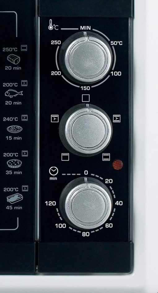 BRANDT FC215MB - Mini four - 21L - Multifonction - 5 positions de cuisson - Porte double vitre - Cavité anti-adhésive - Accessoires : lèchefrites, grille, pince pour récupérer les plats - 1380W - Noir - Image 9