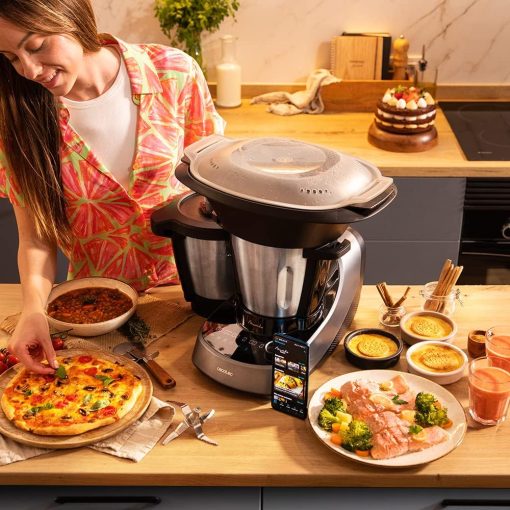 Cecotec Robot de Cuisine Mambo Black. 23 Fonctions, 10 Niveaux de Température, 1700W, 2,5 kg de Pate, Cruche de 3,3L, 10 Vitesses, Minuterie, Température Réglable de 37 °C à 120 °C - Image 33