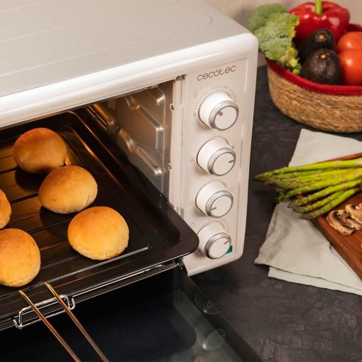 Cecotec Bake&Toast 4600 White Gyro Table Convection Oven 46 Liter, 2000 W, Interior Light, 12 Functions, Temperature up to 230o, Double Glazed Door, Includes Spit - Image 37