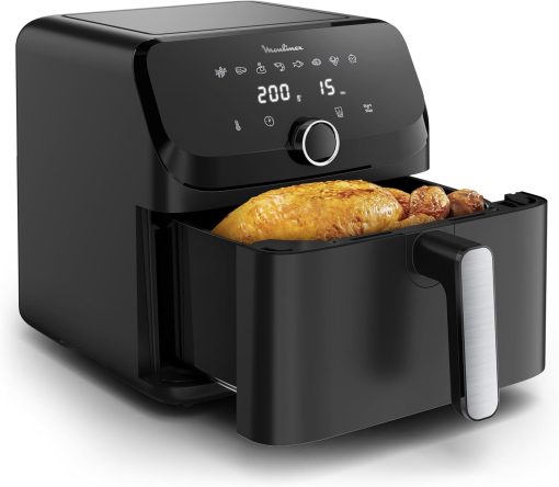 Moulinex Easy Fry air fryer, multicuiseur et four, 15 L, 9 programmes, friteuse sans huile, 3 niveaux de cuisson, compact, extra crisp, noir, AL556DF0 - Image 3