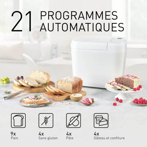 Panasonic SD-YR2550SXE Automatic Bread Maker, Raisin, Nut and Yeast Dispensers, 31 Auto Programs, Dual Temperature Sensor, 13 Hour Digital Timer, LCD Display, Silver - Image 18