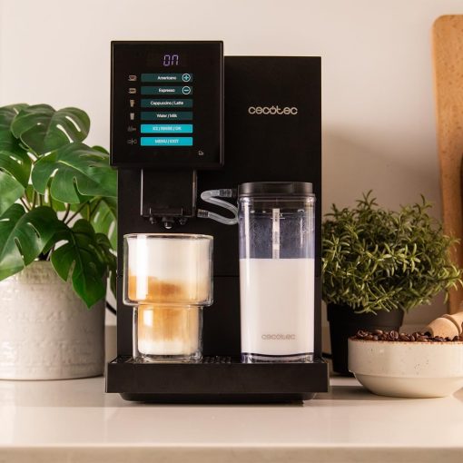 Cecotec Machine à Café Superautomatique Cremmaet Compactccino Black Rose, 19 bars, Réservoir à lait, Système Thermoblock, 5 niveaux de mouture, Réservoir à café 150g - Image 42