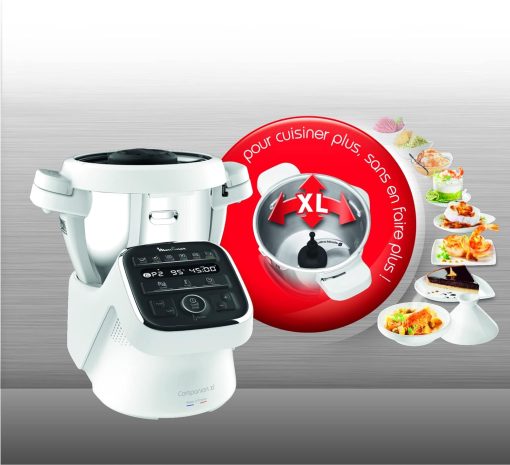 MOULINEX COMPANION XL Multifunctional Robot Cooker Bowl 4.5L 12 Programs Auto Soups Gazpacho Kitchen Robot Mixer Chopper Kneader 1550W HF80CB10 - Image 9