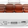 SEB Multidélices Express YG661A00 Yogurt Maker 12 Pots White and Brown