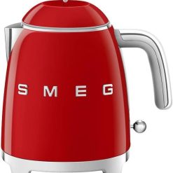 Smeg, KLF05WHEU Small Electric Kettle 0.8 L, Stainless Steel Filter, Automatic Safety Shutdown, Water Level Indicator, Non-slip Base and Integrated Cord Storage, Power 1400 W, White