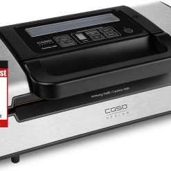 Caso FastVac 500, Professional Commercial Vacuum Sealer, Stainless Steel, Double Piston Pump, 15 Litres/Minute, Includes 2 Free Foil Rolls