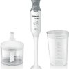 Bosch MSM66020 Mixeur Plongeant 600 W, Gris/Blanc