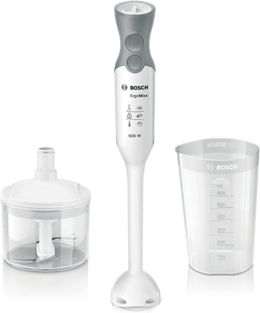 Bosch MSM66020 Mixeur Plongeant 600 W, Gris/Blanc