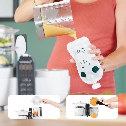 Babymoov Nutribaby(+), Robot Cuiseur Bébé Multifonctions 6 en 1, Cuiseur Vapeur Mixeur, Grande Capacité 2,2L, Petits Pots Bébé Faits Maison, Idéal Diversification Alimentaire, Gris - Image 38