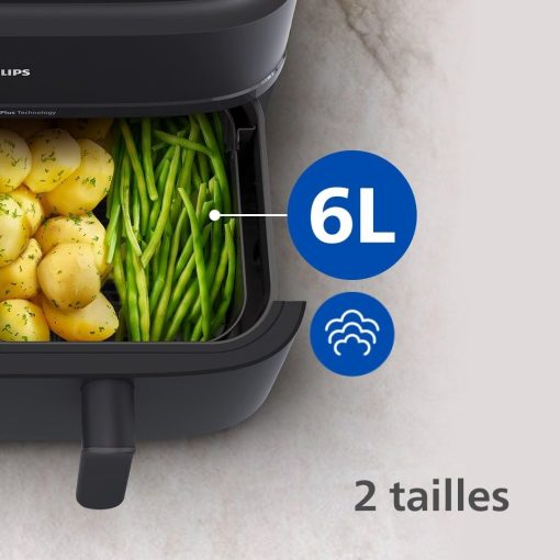 Philips Air Fryer 3000 Series Double Basket - Healthy, Fast and Versatile Cooking, 9 Litre Capacity, Touch Screen, Two Drawer Design (NA350/00) - Image 28