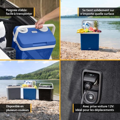 TZS First Austria 32L Portable Electric Cool Box Mini Fridge 12V 230V Car Camping Cooler Box Thermoelectric Cooler Box - Image 6