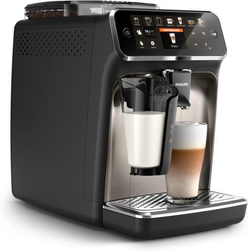 Philips Série 5400 Machine Expresso - Café à Grain - LatteGo Mousseur à Lait, 12 Spécialités de Café, Affichage Intuitif, 4 Profils Utilisateur, Noir (EP5441/50) - Image 4