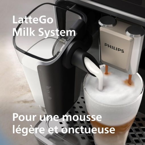 Philips Série 5400 Machine Expresso - Café à Grain - LatteGo Mousseur à Lait, 12 Spécialités de Café, Affichage Intuitif, 4 Profils Utilisateur, Noir (EP5441/50) - Image 11