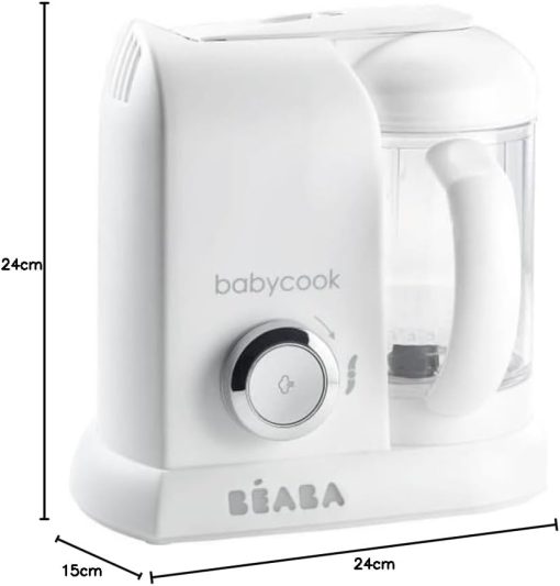 BéABA, Babycook Solo, Robot Bébé 4 en 1 Mixeur-Cuiseur, Cuisson Vapeur, Diversification alimentaire, Petits pots bébé maison, Noir - Image 63