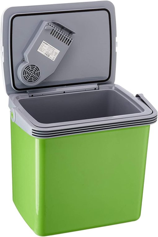 SEVERIN KB 2922 Electric Cooler (19 L) with Cooling and Keep Warm Function, Car Cooler with 2 Connections (Power Supply and Cigarette Lighter), Cool Box Green/Grey - Image 2