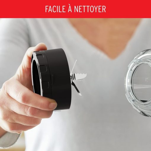 Moulinex Perfectmix Cook blender chauffant à haute vitesse, 10 programmes automatiques, 1400 W, YY5607FG, Noir et Transparent, Métal - Image 34