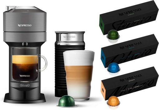 Nespresso Vertuo Next Coffee and Espresso Machine by De'Longhi with Milk Frother, 8 ounces, Dark Grey - Image 29