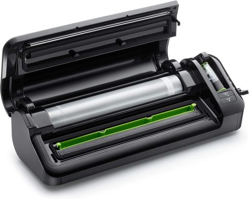 FoodSaver Machine Sous Vide avec compartiment de rangement pour rouleau et cutter, fonction marinade, inclus sacs de mise sous vide assortis et adaptateur intégré [FFS017X ] - Image 17
