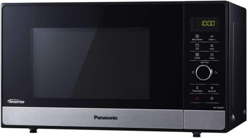 Panasonic NN-GD38HSSUG Four Micro-ondes Inverter et Grill avec Plateau Tournant, 23 Litres, Acier Inoxydable, 1000 W, Grill 1000 W, 17 Programmes Automatiques, Grille Métallique, Noir - Image 5