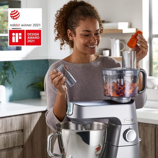 Kenwood Titanium Chef Baker KVC65.001WH, Pastry Robot with Integrated Scales, Including 3-Piece Pastry Set, Spatula & Splash Protection, 1200 W, White - Image 26