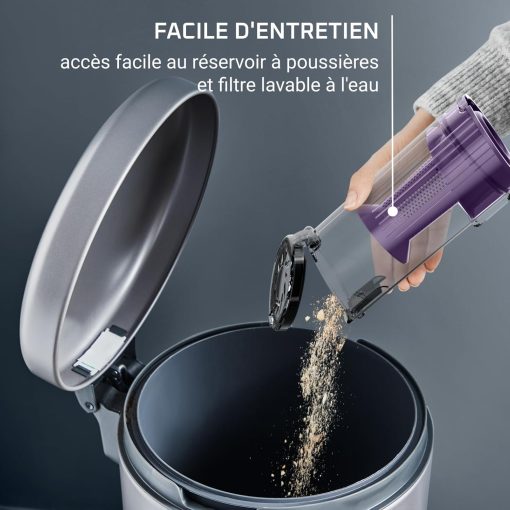 Rowenta X-Pert 7.60 Aspirateur Balai sans fil, Ultra Léger, Puissant 140W, Polyvalent, Autonomie 45min, Efficace tous Types de Sols RH6A33WO, Noir - Image 8