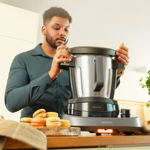 Cecotec Robot de Cuisine Mambo Black. 23 Fonctions, 10 Niveaux de Température, 1700W, 2,5 kg de Pate, Cruche de 3,3L, 10 Vitesses, Minuterie, Température Réglable de 37 °C à 120 °C - Image 58