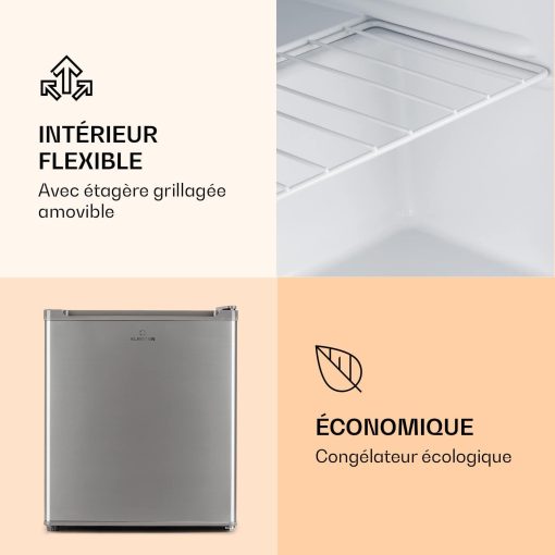 Klarstein Mini Congelateur Armoire, Petit Congélateur pour la Chambre et la Maison, Mini congélateur 33L, Congelateur Petite Taille avec Etagère, Econome en Energie, Appareil à gla?ons et Grattoir - Image 7