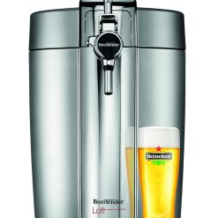Krups Beertender Machine bière pression, F?ts de 5 L, Témoin lumineux, Bière fra?che, Installation facile, Indicateur température, Indicateur volume restant, Loft Edition Silver VB700E00