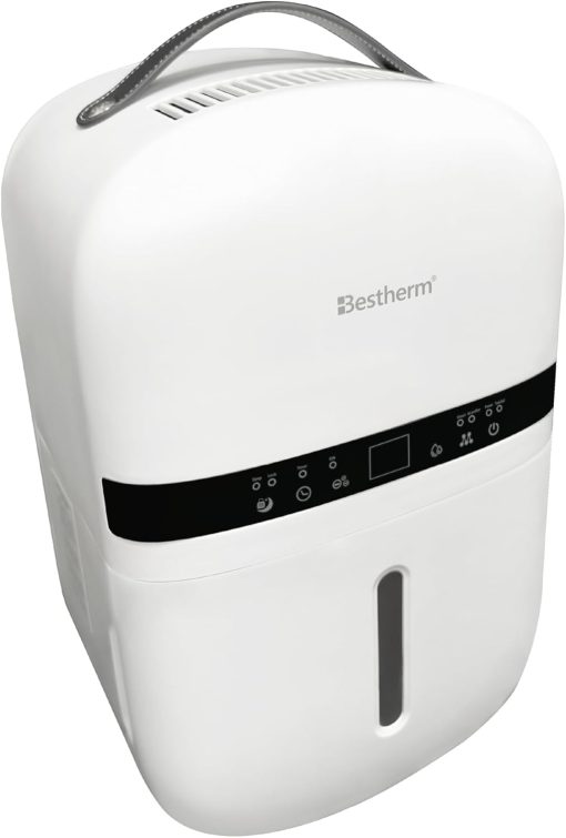 BESTHERM - Déshumidificateur d'air BESTHERM - Nova 5L/jour, réservoir amovible, filtre à charbon actif, ioniseur intégré - Image 2