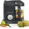 BéABA, Babycook Solo, Robot Bébé 4 en 1 Mixeur-Cuiseur, Cuisson Vapeur, Diversification alimentaire, Petits pots bébé maison, Noir