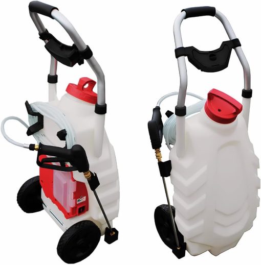 FORUM EQUIPEMENT - Pulvérisateur électrique Pro Sprayer III 30L – Pulvérisateur électrique Toiture Longue Portée à Batterie Rechargeable, Débit 240 L/H, Tuyau 8m - 2 Batteries - Image 2