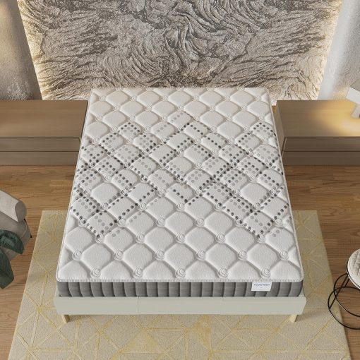 November- Matelas Eliha 120x190cm- Technologie Hybrid: Ressorts ensachés + Mousse HDensité-épaisseur 20cm- Soutien Tonique & indépendance de Couchage- Label SANITIZED(Anti bactérien/acarien) - Image 9