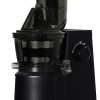 H.Koenig GSX12 Vertical Juice Extractor Stainless Steel Black, Fruit and Vegetable Juice, BPA Free, 82 mm Wide Mouth, Soft Pressure, 1 Litre, 400 W