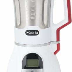 H.Koenig Soup Maker Blender Chauffant 1.7L MXC36, Bol Inox, 2 Programmes de Cuisson, Polyvalent, 3 Vitesses Pulse, Chauffage jusqu'à 100°C