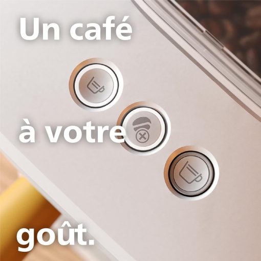 Philips Baristina Machine à expresso - Un véritable expresso, en toute simplicité - Compacte - 16 bars de pression - Broyeur intégré - Machine blanche avec porte-filtre blanc (BAR300/00) - Image 10
