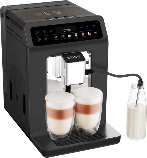 KRUPS Evidence Eco-Design Automatic Cappuccino and Espresso Machine, Exceptional Taste, Quattro Force, Milk-Based Drinks with One-Touch System, 8 Preset Drinks, EA897A - Image 6