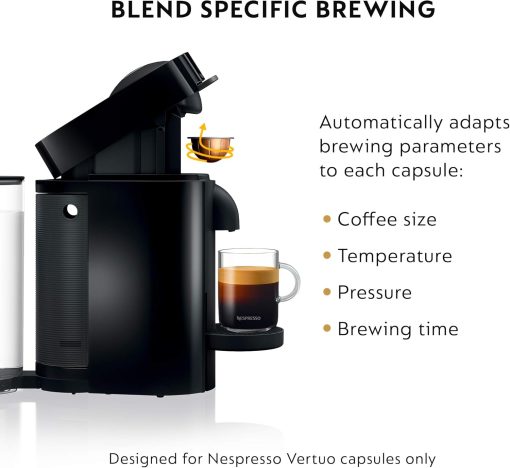 Nespresso Vertuo Plus Coffee and Espresso Maker By De'Longhi, Ink Black - Image 45