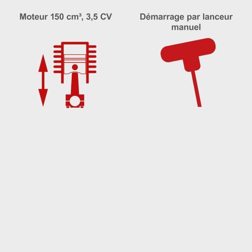 Scheppach Tondeuse à Gazon Thermique MS150-42 | Autotractée - 3,7 CV | Largeur de Coupe 42cm | Raccord Rapide de Nettoyage | Panier 45L | Hauteur - 7 Niveaux | Lame supp. + Huile Incluse - Image 15