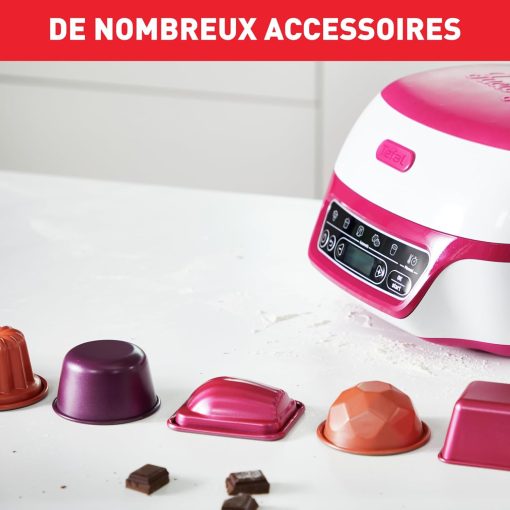 Tefal Smart Cake Machine, 5 Automatic Programs, 1 Manual Mode, 12 Mini Cake Moulds, 1 Large Mould, Compatible with CreaBake Series, Cake Factory Delights KD810112 - Image 4