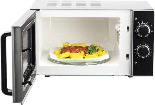 H.Koenig Micro-Ondes Four Grill 2 en 1 VIO9, 25L, Plateau tournant 27cm, 10 modes de cuisson jusqu’à 1000W, Décongélation, Cuisson combinée, écran LCD [Classe énergétique A+] - Image 8