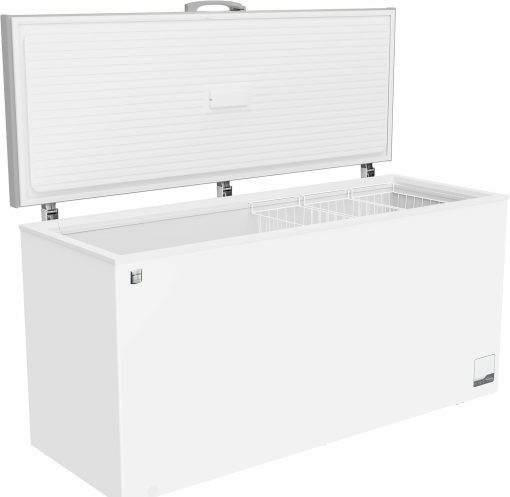 METRO Professional Congélateur bahut GHF2700S, acier, 188 x 73.5 x 94.5 cm, 700 L, 125 W, 3 paniers, éclairage LED, avec serrure, blanc/gris - Image 4