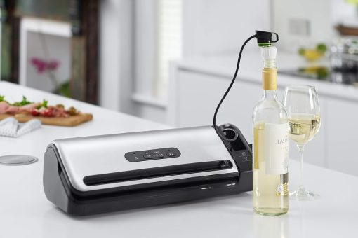 FoodSaver Machine Sous Vide avec compartiment de rangement pour rouleau et cutter, fonction marinade, inclus sacs de mise sous vide assortis et adaptateur intégré [FFS017X ] - Image 16