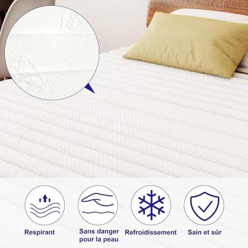MOLPHIT Oeko-TEX Certified Mattress 90 x 190 cm, Thickness 25 cm, Independent Pocket Sprung Mattress, Adult and Children's Bed Mattress, Single Mattress, Perfect Support, Durable and Quiet - Image 12