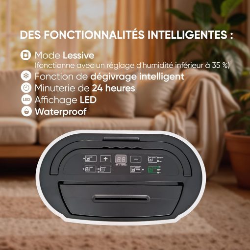 BESTHERM - Déshumidificateur d'air BESTHERM - Keria 10L/jour, réservoir amovible - Image 5