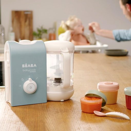 BéABA, Babycook Solo, Robot Bébé 4 en 1 Mixeur-Cuiseur, Cuisson Vapeur, Diversification alimentaire, Petits pots bébé maison, Noir - Image 23